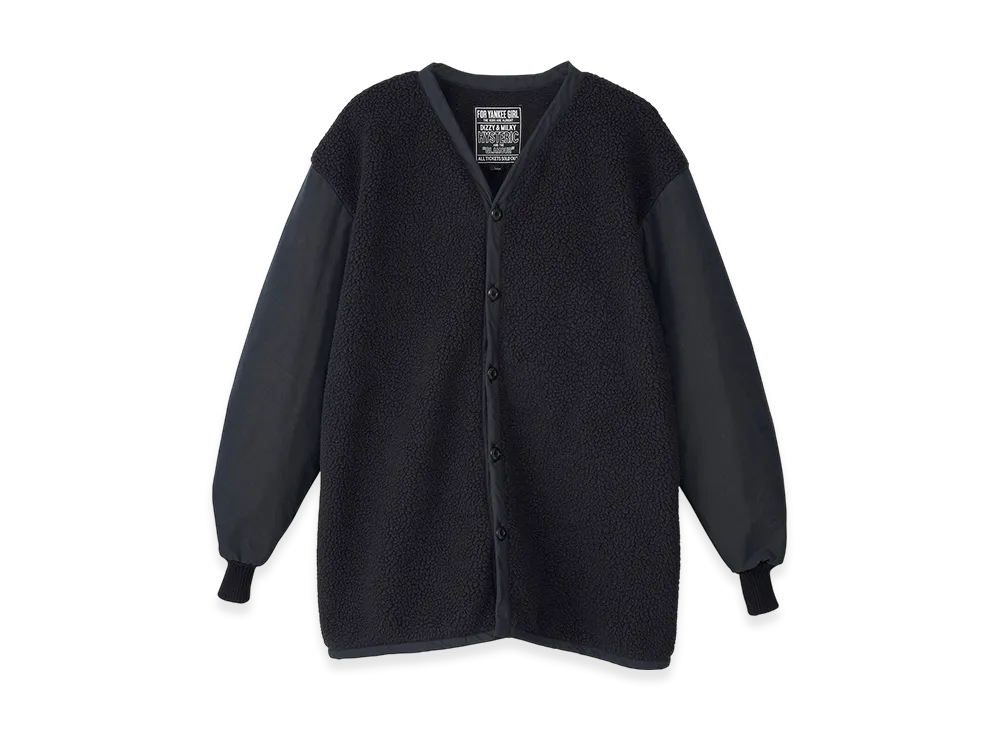 HYSTERIC GLAMOUR Boa Cardigan "Black"