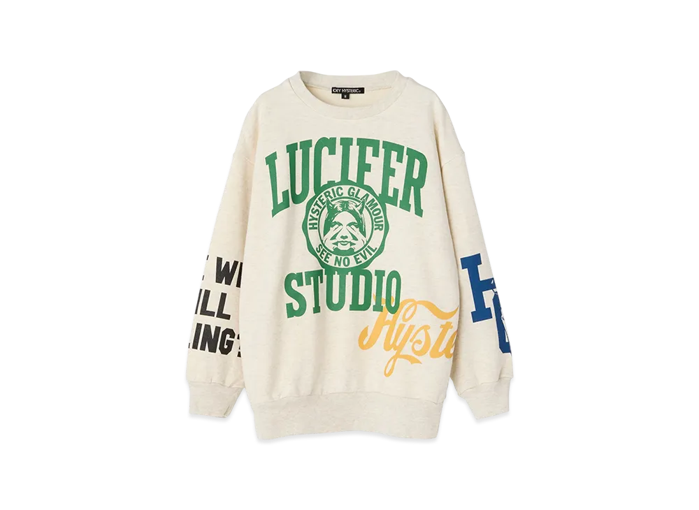 HYSTERIC GLAMOUR Kids Lucifer Studio Sweatshirt "Beige"