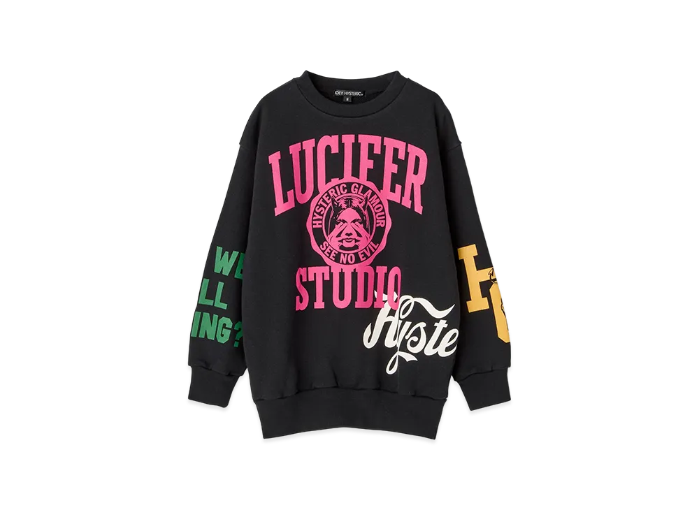 HYSTERIC GLAMOUR Kids Lucifer Studio Sweatshirt "Black"