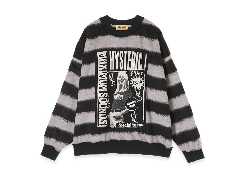 HYSTERIC GLAMOUR Maximum Sounds Sweatshirt "Black"