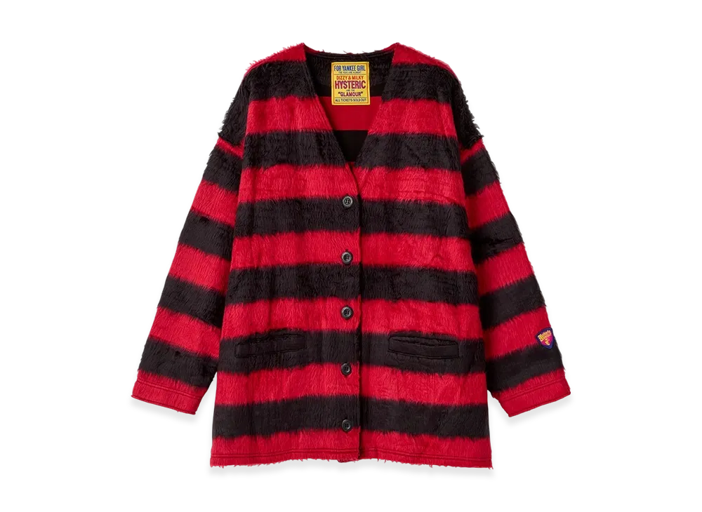 HYSTERIC GLAMOUR Afro Girl Patch Cardigan 