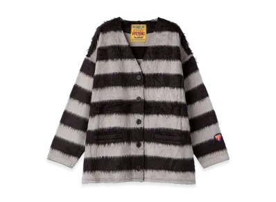 HYSTERIC GLAMOUR Afro Girl Patch Cardigan "Black"