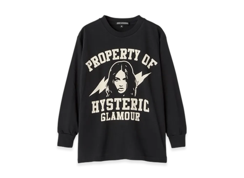 HYSTERIC GLAMOUR Property Of Hysteric T-Shirt "Black"