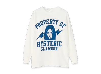 HYSTERIC GLAMOUR Property Of Hysteric T-Shirt "White"