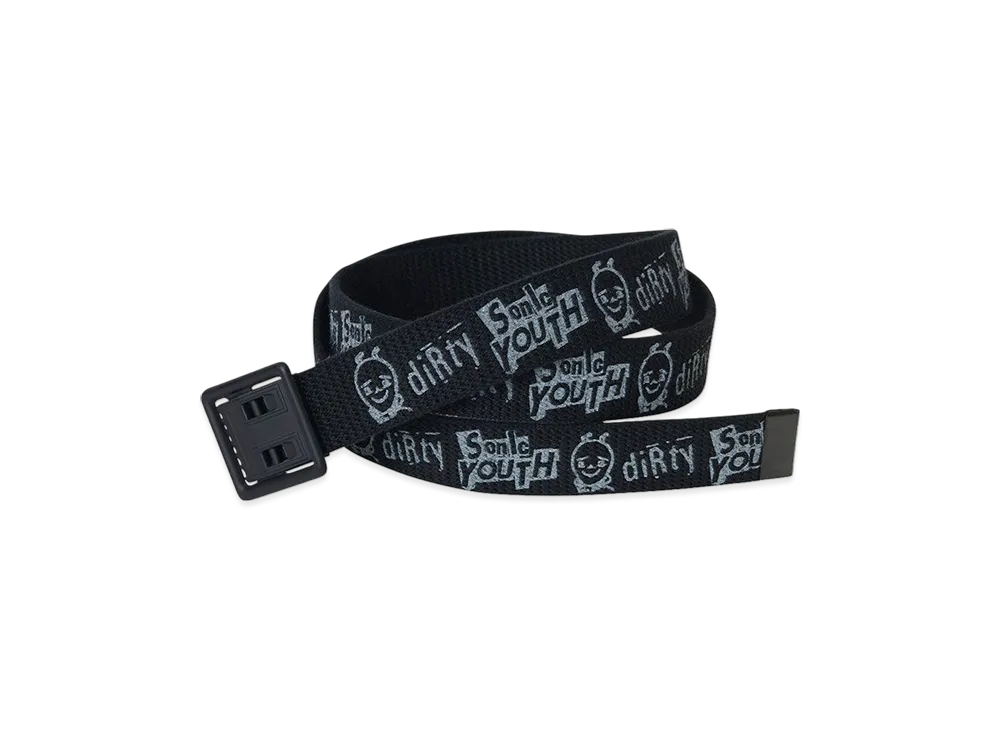 HYSTERIC GLAMOUR x SONIC YOUTH Dirty Print Tape Belt "Black"