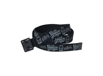HYSTERIC GLAMOUR x SONIC YOUTH Dirty Print Tape Belt "Black"