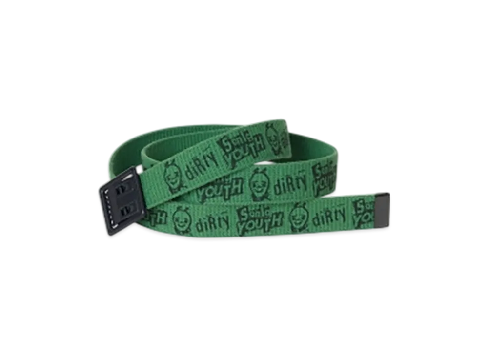 HYSTERIC GLAMOUR x SONIC YOUTH Dirty Print Tape Belt "Green"