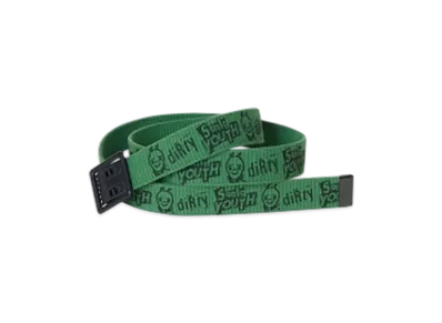 HYSTERIC GLAMOUR x SONIC YOUTH Dirty Print Tape Belt "Green"