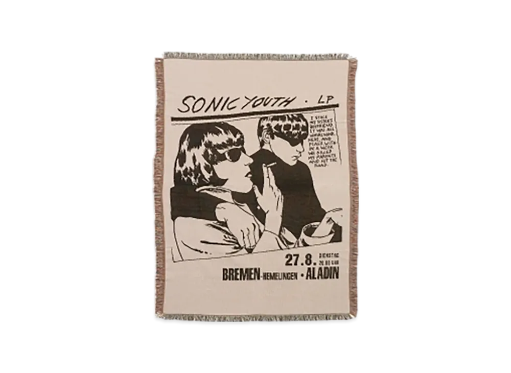 HYSTERIC GLAMOUR x SONIC YOUTH Goo Cover Throw Blanket "Multi"
