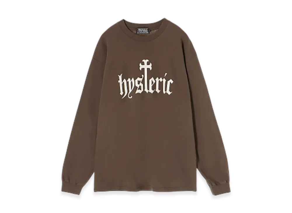 HYSTERIC GLAMOUR Skull Coffin T-Shirt "Brown"