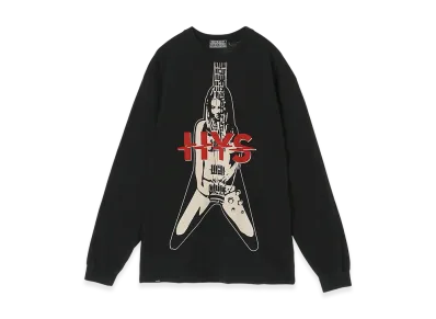 HYSTERIC GLAMOUR Flying V T-Shirt "Black"