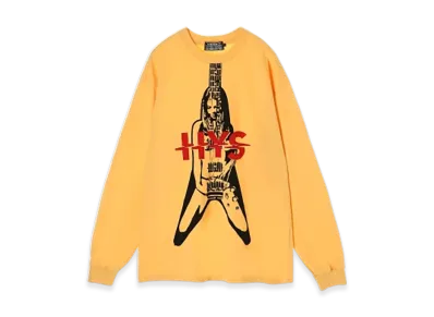HYSTERIC GLAMOUR Flying V T-Shirt "Yellow"