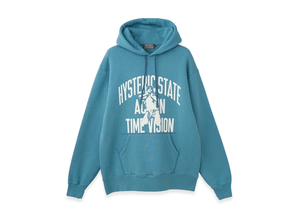 HYSTERIC GLAMOUR Action Time Vision Hoodie "Blue"