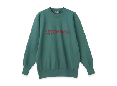 HYSTERIC GLAMOUR Maiden Logo Embroidery Sweatshirt "Green"