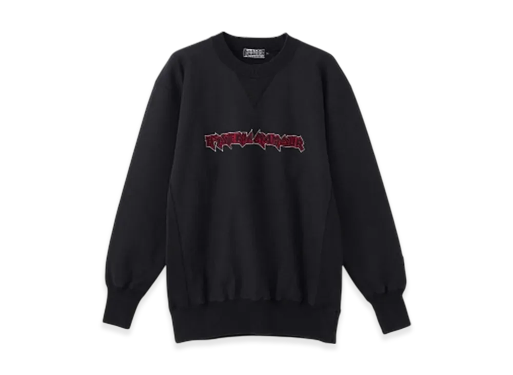 HYSTERIC GLAMOUR Maiden Logo Embroidery Sweatshirt "Black"