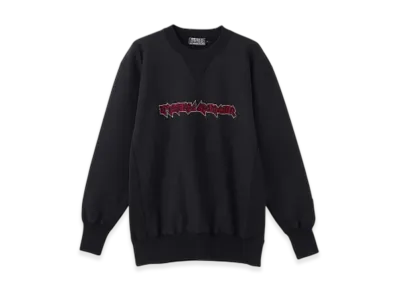 HYSTERIC GLAMOUR Maiden Logo Embroidery Sweatshirt "Black"