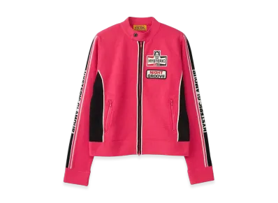 HYSTERIC GLAMOUR Unlimited Patch Single Riders Jacket "Pink"