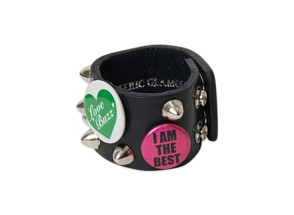 HYSTERIC GLAMOUR Studs Badges Fever Bangle "Black"