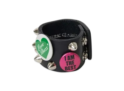 HYSTERIC GLAMOUR Studs Badges Fever Bangle "Black"