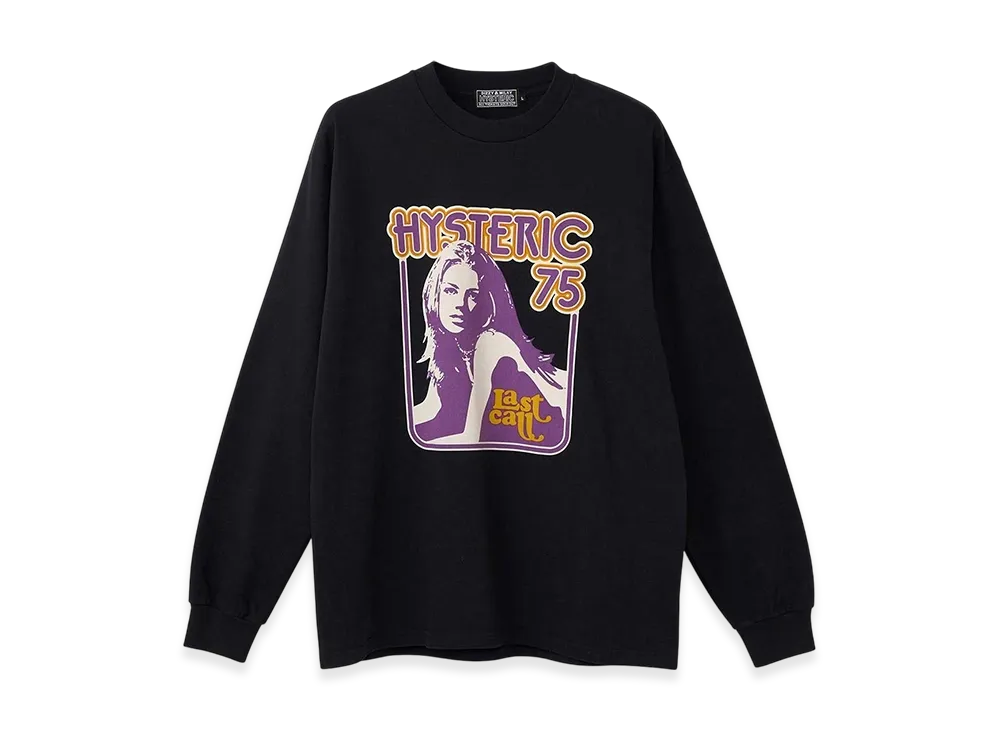 HYSTERIC GLAMOUR Last Call 75 T-Shirt "Black"