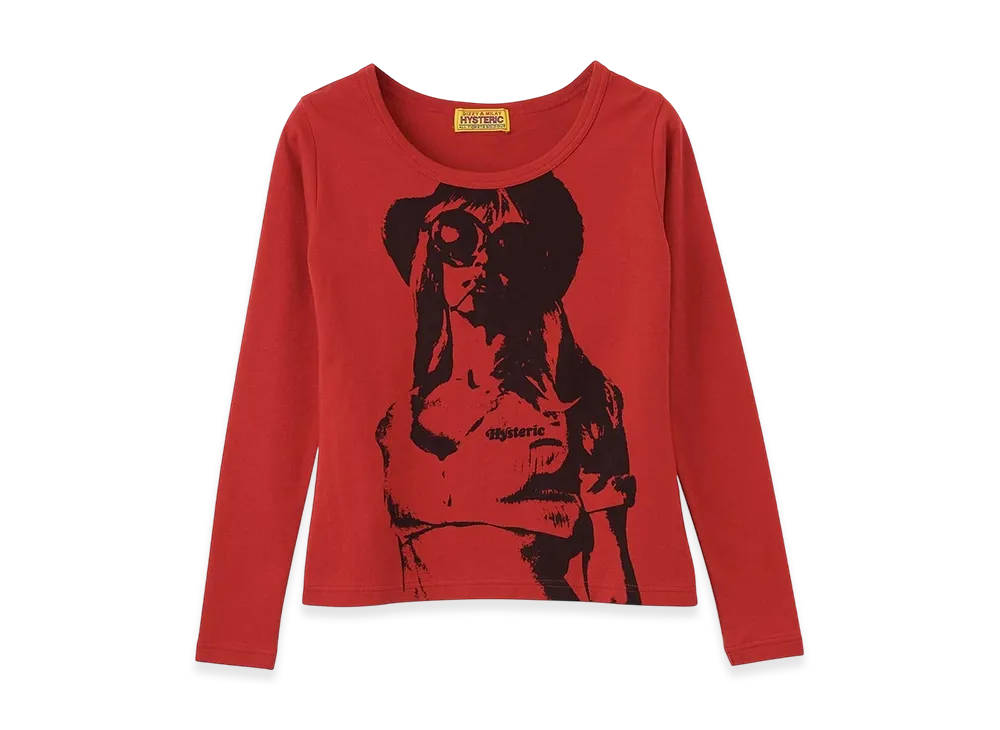 HYSTERIC GLAMOUR Smoke On The Water Chibi T-Shirt "Red"