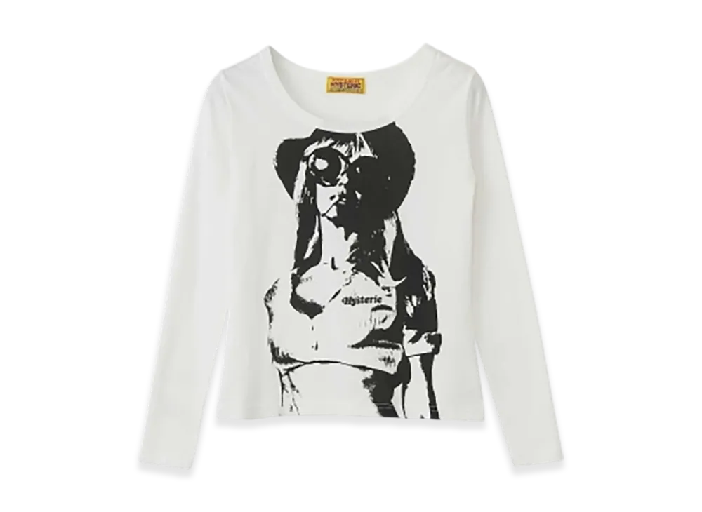 HYSTERIC GLAMOUR Smoke On The Water Chibi T-Shirt "White"