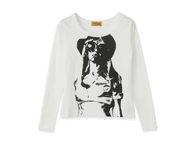 HYSTERIC GLAMOUR Smoke On The Water Chibi T-Shirt "White"