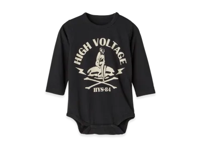 HYSTERIC GLAMOUR High Voltage Rompers "Black"