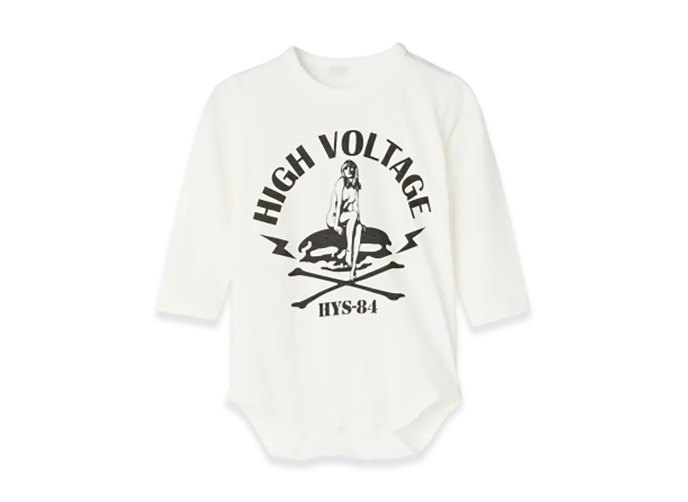 HYSTERIC GLAMOUR High Voltage Rompers "White"