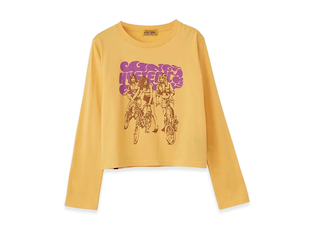 HYSTERIC GLAMOUR Hit The Road T-Shirt "Yellow"