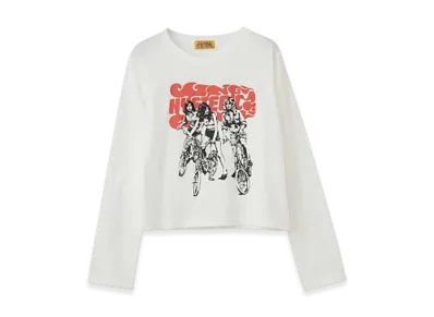 HYSTERIC GLAMOUR Hit The Road T-Shirt "White"