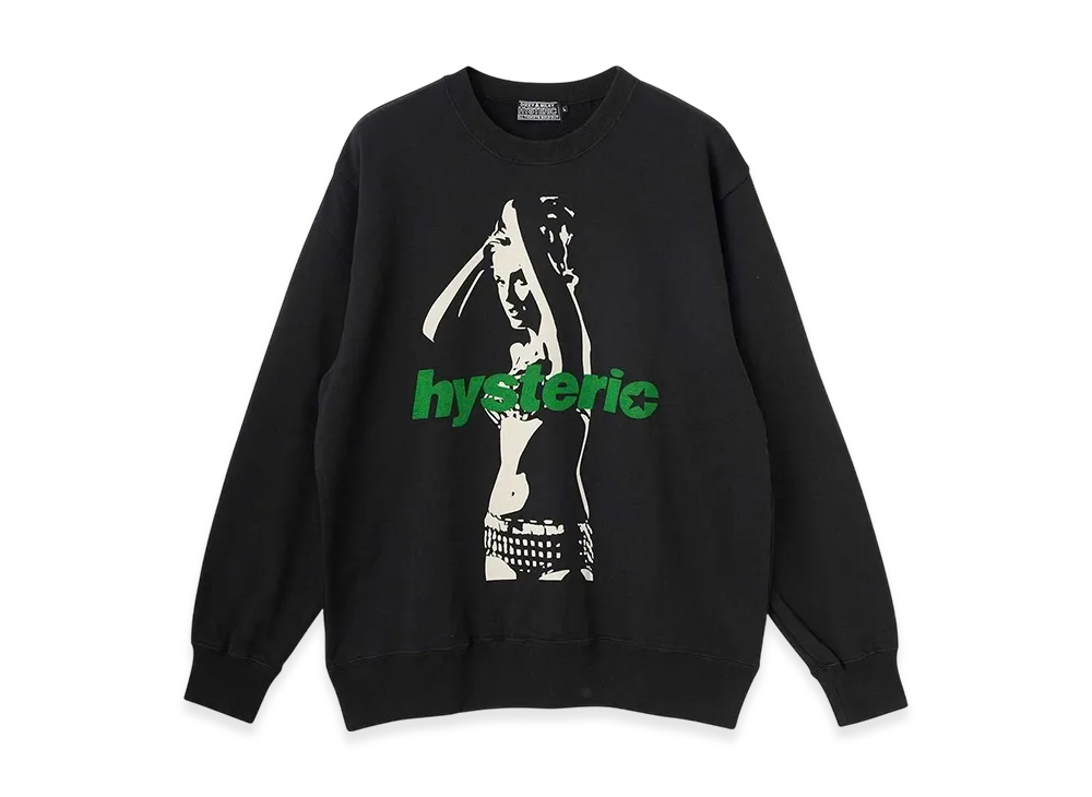 HYSTERIC GLAMOUR Hysteric Armpits Sweatshirt "Black"