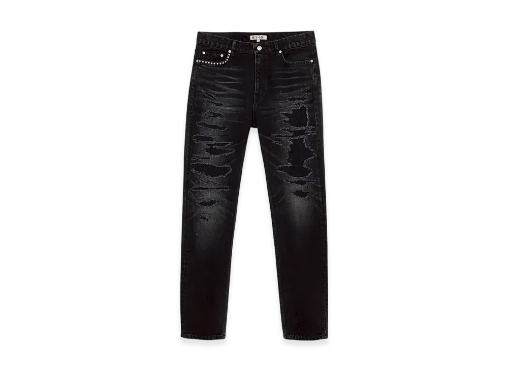 HYSTERIC GLAMOUR x GDC Crash & Repair Denim "Black"