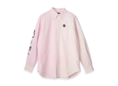 HYSTERIC GLAMOUR Bad Ass Whisky Button Down Shirt "Pink"