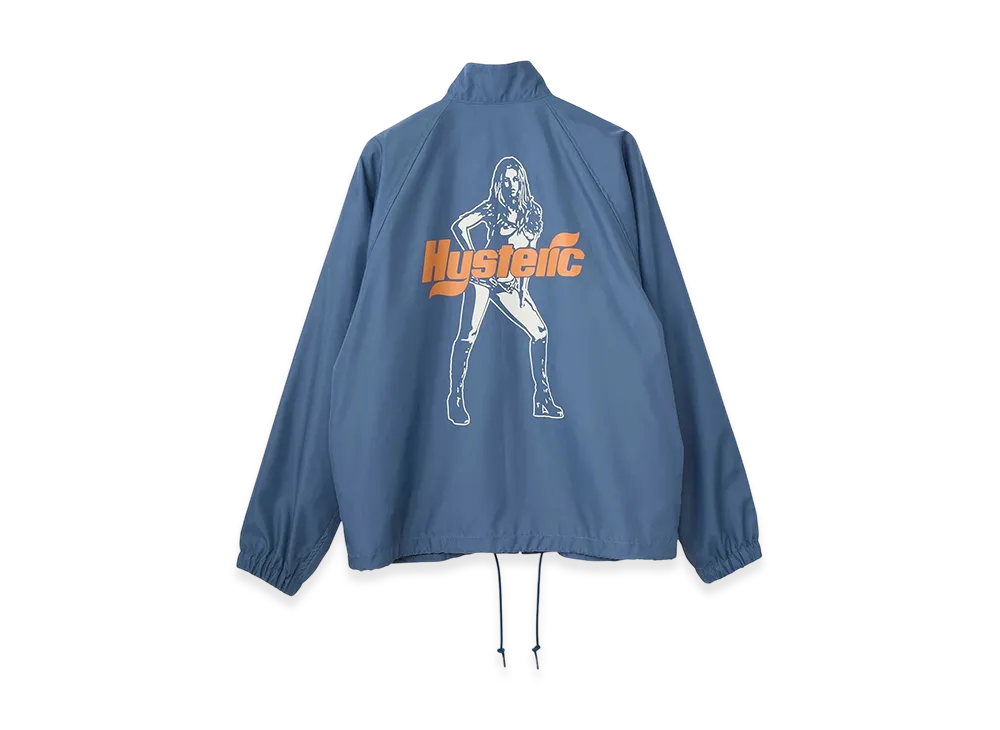 HYSTERIC GLAMOUR Reverb Woman Stand Collar Jacket "Blue"