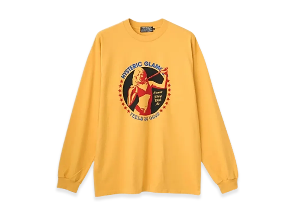 HYSTERIC GLAMOUR Come Play With Me T-Shirt "Yellow"