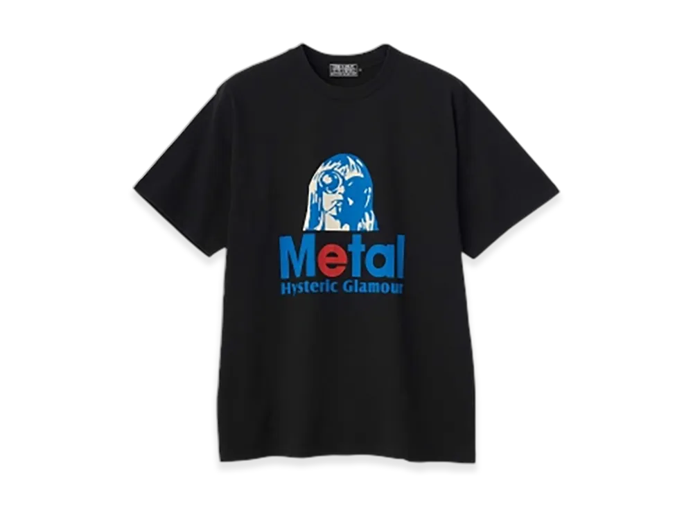HYSTERIC GLAMOUR Metal T-Shirt "Black"