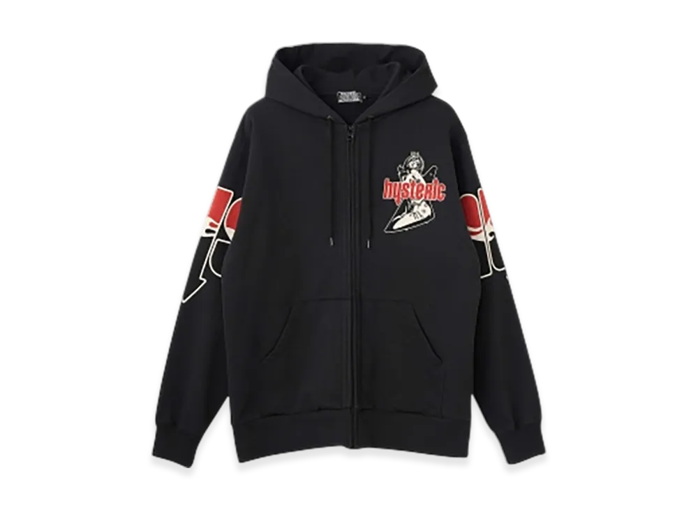 HYSTERIC GLAMOUR HYS Flare Logo Hoodie "Black"
