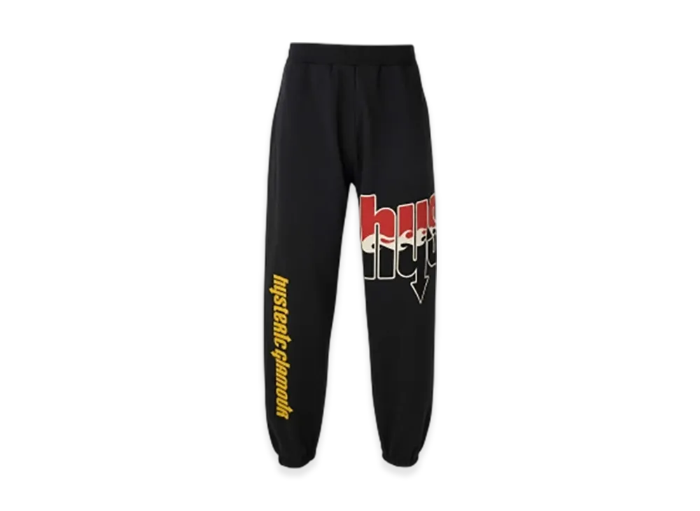 HYSTERIC GLAMOUR HYS Flare Logo Sweatpants "Black"