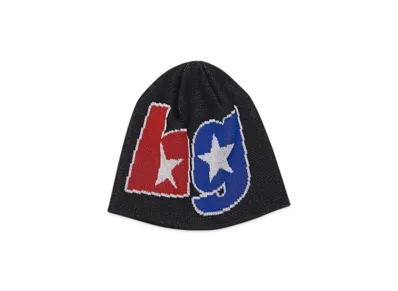 HYSTERIC GLAMOUR Double Star Logo Beanie "Black"