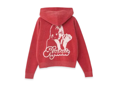 HYSTERIC GLAMOUR Hysteric Girl Knit Hoodie Women "Pink"