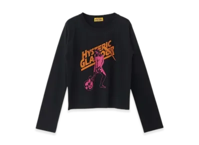 HYSTERIC GLAMOUR Hysteric Lightning Cropped T-Shirt Women "Black"
