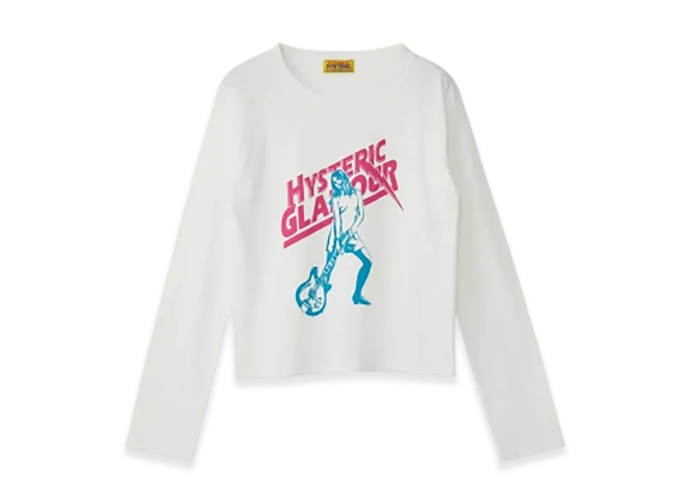 HYSTERIC GLAMOUR Hysteric Lightning Cropped T-Shirt Women "White"
