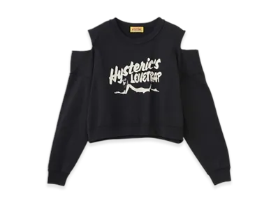 HYSTERIC GLAMOUR Hysteric'S Lovetrap Cropped Sweatshirt Women "Black"