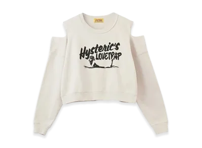 HYSTERIC GLAMOUR Hysteric'S Lovetrap Cropped Sweatshirt Women "Beige"