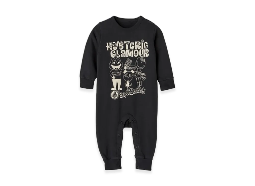 HYSTERIC GLAMOUR Super Beatnik Coveralls Kids "Black"
