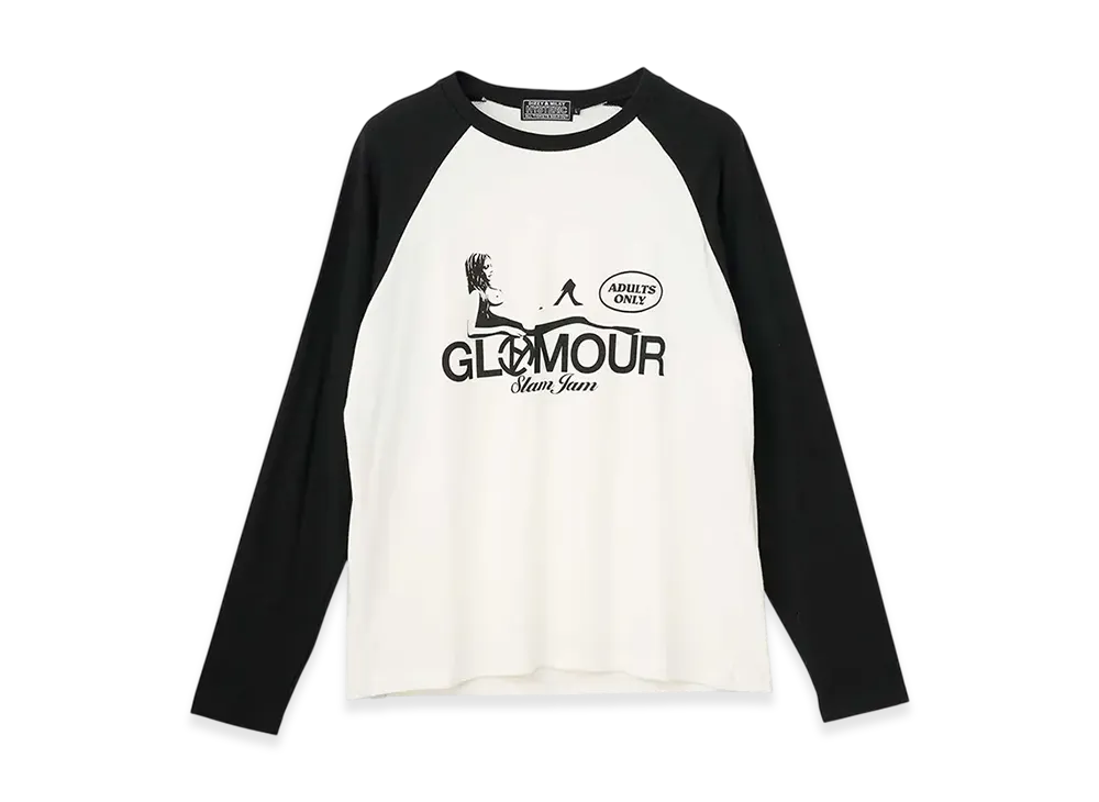 HYSTERIC GLAMOUR x SLAM JAM Raglan T-shirt "White"