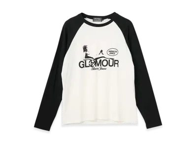 HYSTERIC GLAMOUR x SLAM JAM Raglan T-shirt "White"