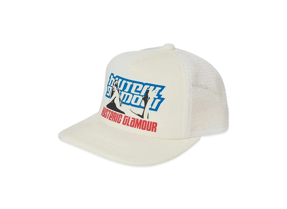 HYSTERIC GLAMOUR Hysteric Box Mesh Cap "White"