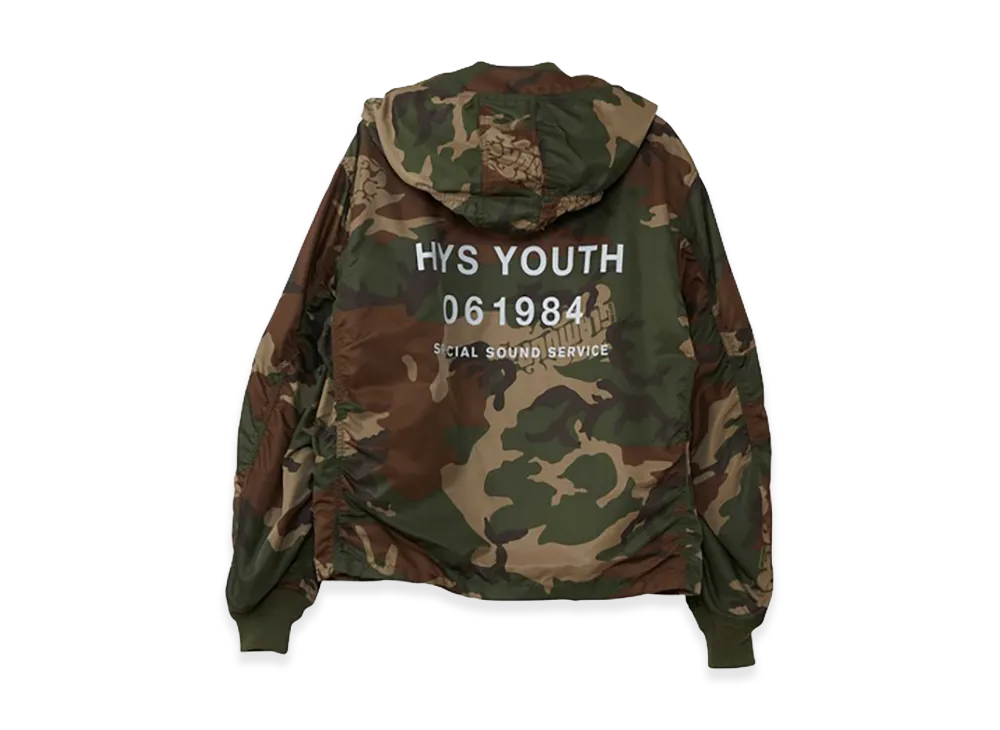 HYSTERIC GLAMOUR Youth A-1 Float Jacket "Camo"
